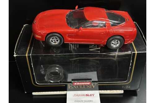 carrera exclusiv 1/24 corvette c5 red